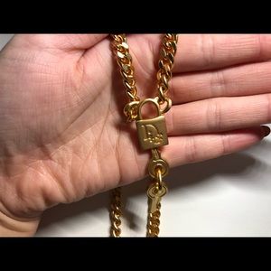 Dior Matte Gold chunky necklace